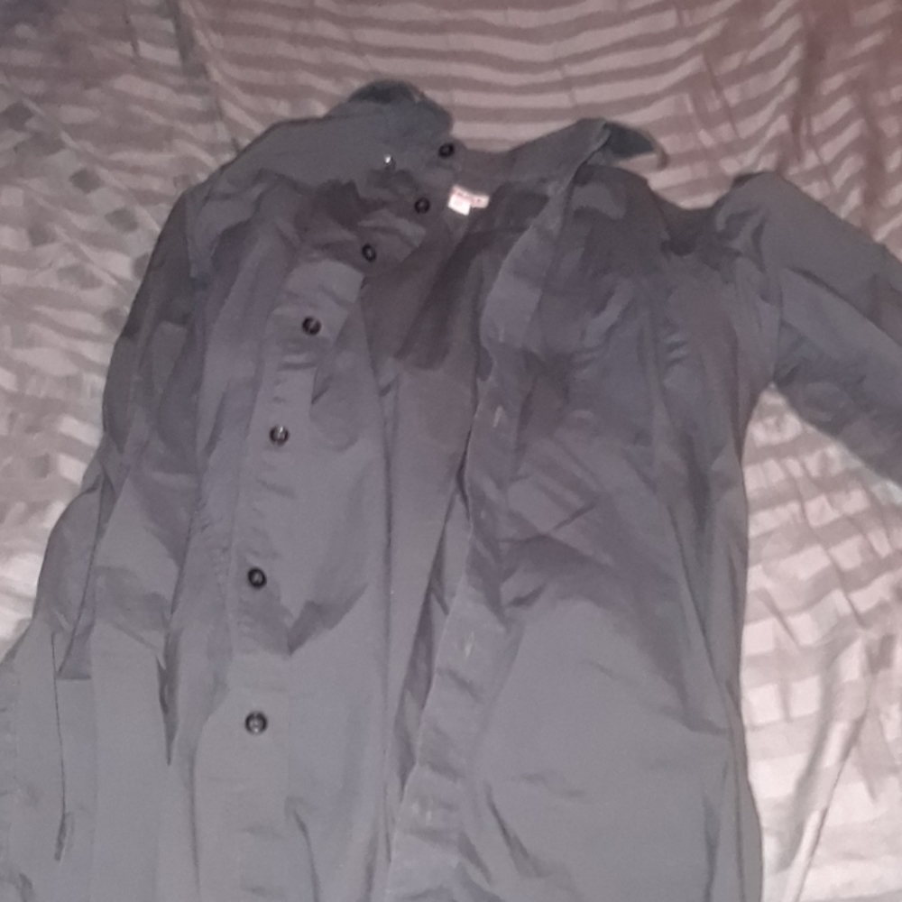 Gray Button Down